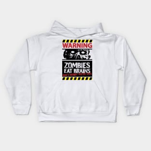 Zombies Eat Brains Don't Worry You're Safe Kids Hoodie